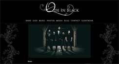 Desktop Screenshot of odeinblack.com